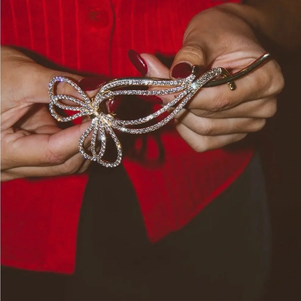 Diamond Bow Hair Pin (1702)